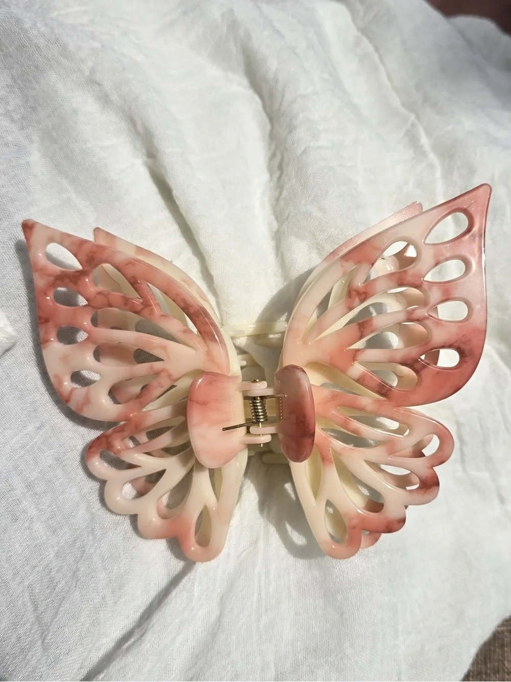 Marbled Butterfly Elegant Claw Clip